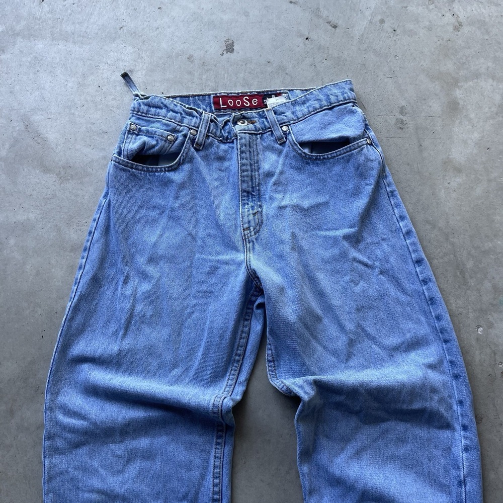 Vintage Levi's Silver Tab Loose Fit Light Wash Denim Jeans Women Size 9/10 M - Picture 2 of 8